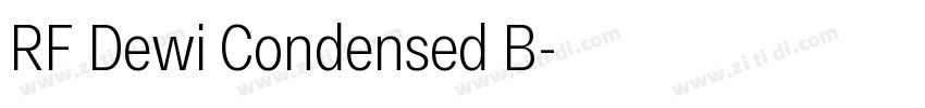 RF Dewi Condensed B字体转换